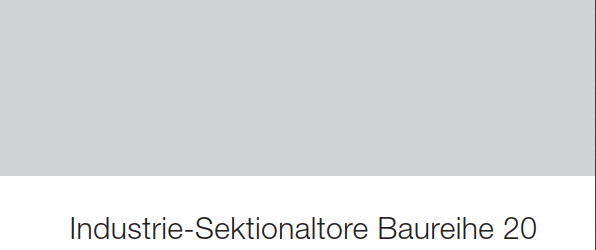 Hörmann Allgemeines Zubehör der Baureihe 20